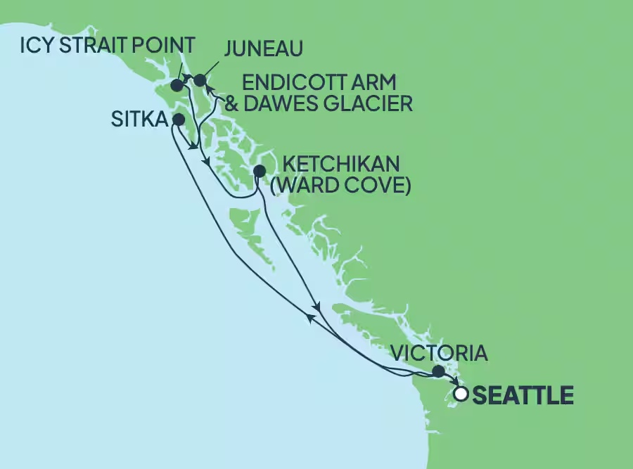 7-Day Alaska Round-trip Seattle: Juneau, Ketchikan & Victoria, Norwegian Bliss